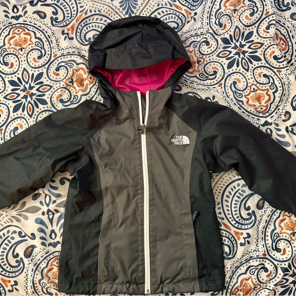 The North Face Black Jacket with Pink Interior
